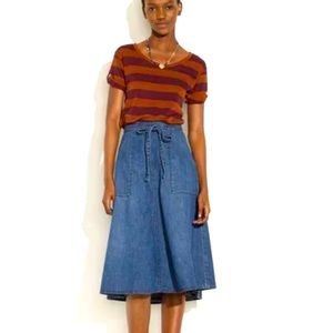 Vintage Denim Wrap Skirt Sz. M